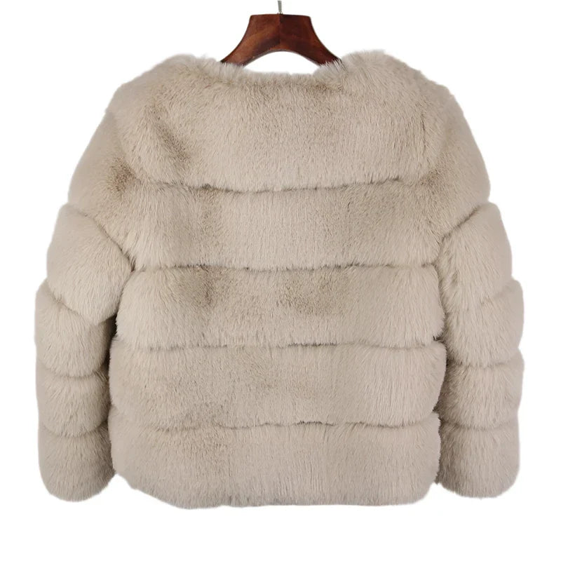 Women Retro Thick Fur Coat | Warm Winter Outerwear