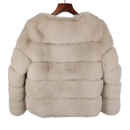 Women Retro Thick Fur Coat | Warm Winter Outerwear