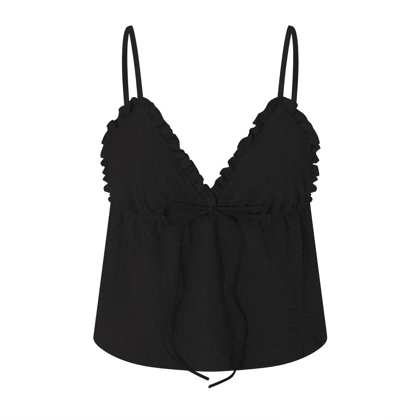 Women Camisole Top | Spaghetti Straps | V Neck Cami Top | Tank Top black