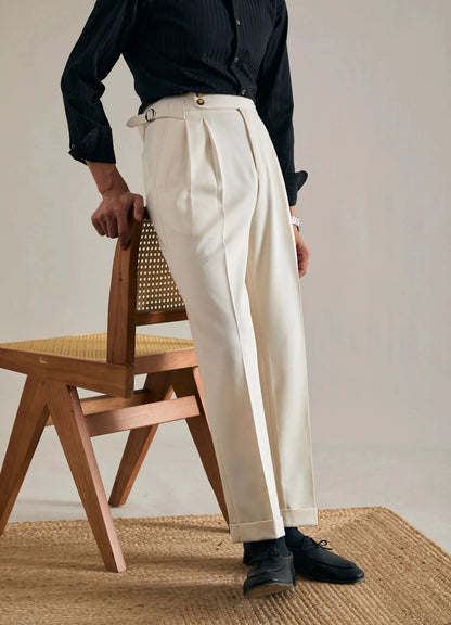 Men Business Suit Pants | Dress Pants | Parisian | Button-Down Style Trouser