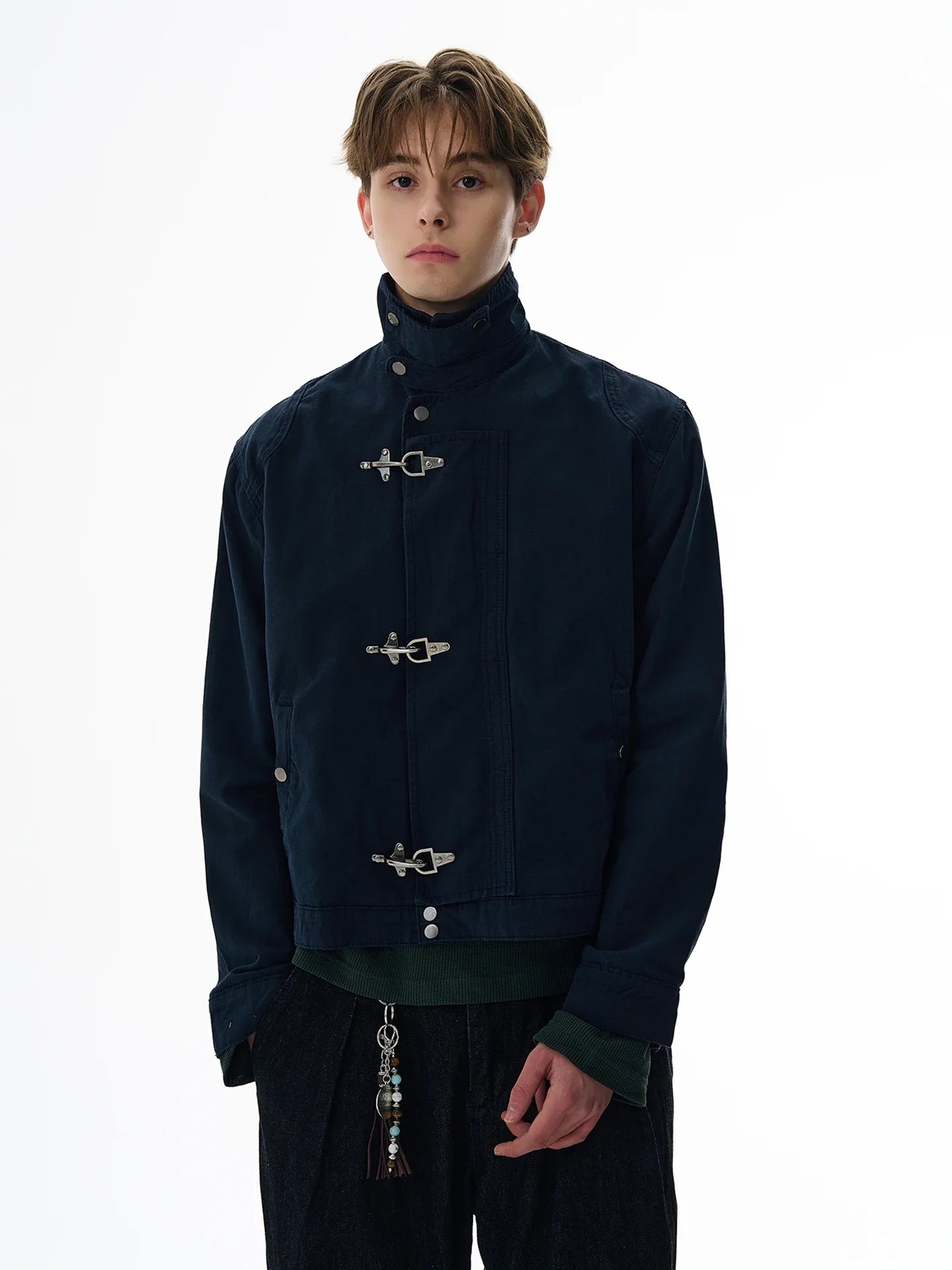 Unisex Lobster-Clasp Deck Jacket | Retro Gothic | Aircraft Button Jacket | Vintage Casual Jacket | Y2K