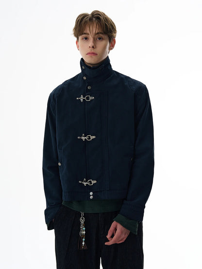 Unisex Lobster-Clasp Deck Jacket | Retro Gothic | Aircraft Button Jacket | Vintage Casual Jacket | Y2K