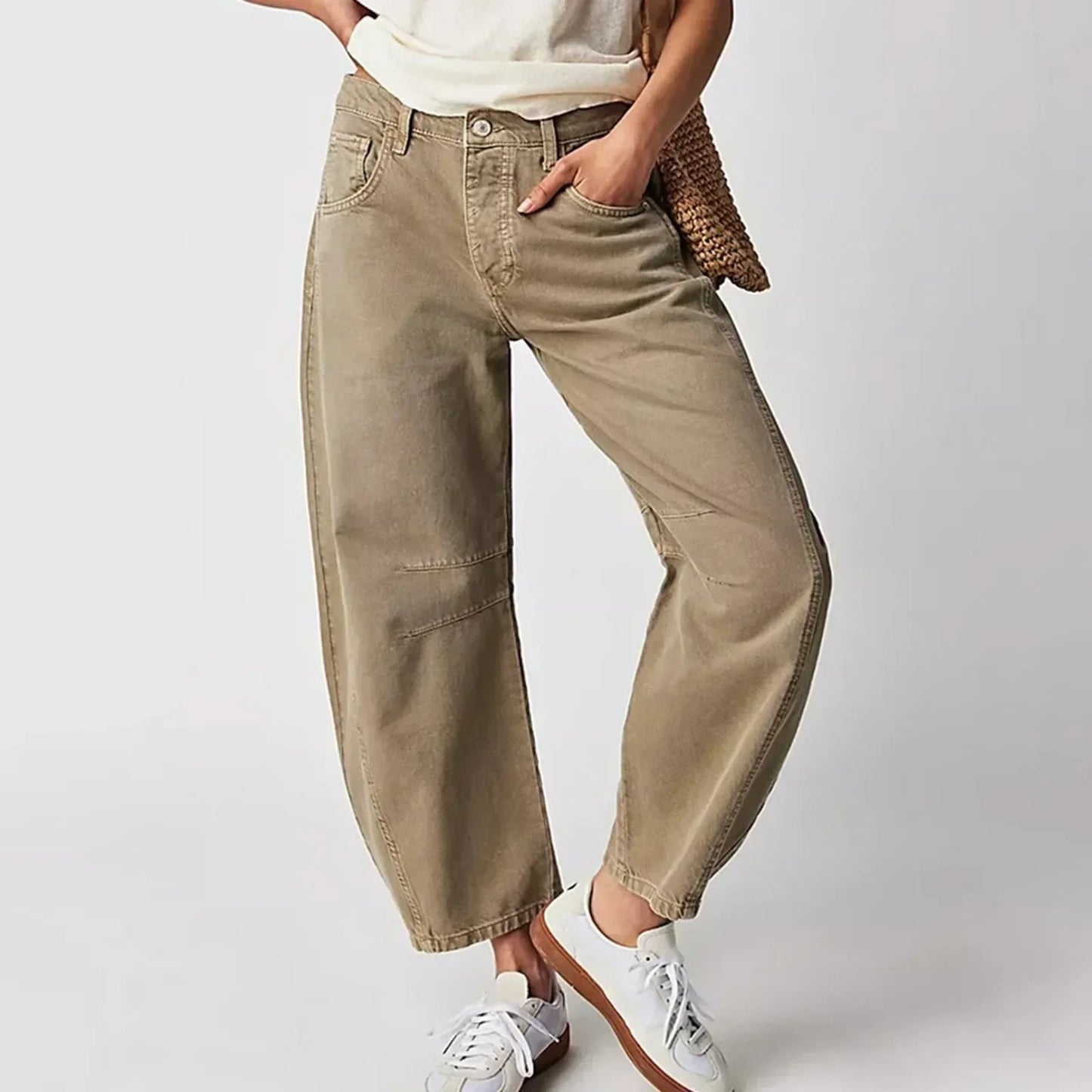 Harper | Women's Wide Leg Cropped Trousers