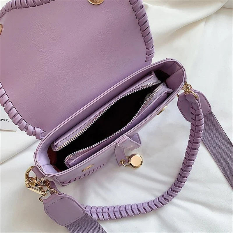 Women Leather Saddle Shoulder Bag | Crossbody Bag