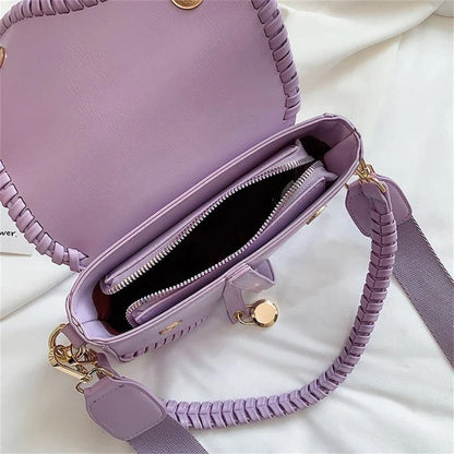 Women Leather Saddle Shoulder Bag | Crossbody Bag