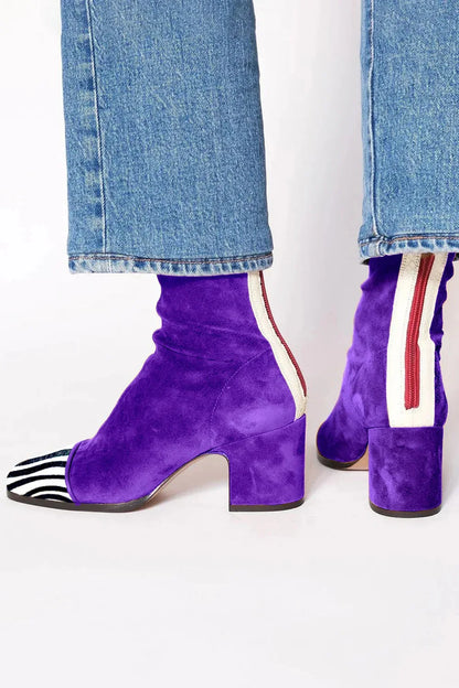 Scarlett™ | Square toe heeled boots