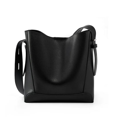 Women Leather Tote Bag | Crossbody Bag black