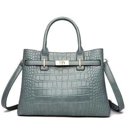 Women 3-layer Leather Handbag | Shoulder Bag Green