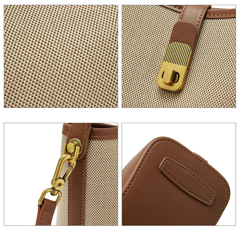 Women Small Bucket Shoulder Bag | Crossbody Handbag | Purse