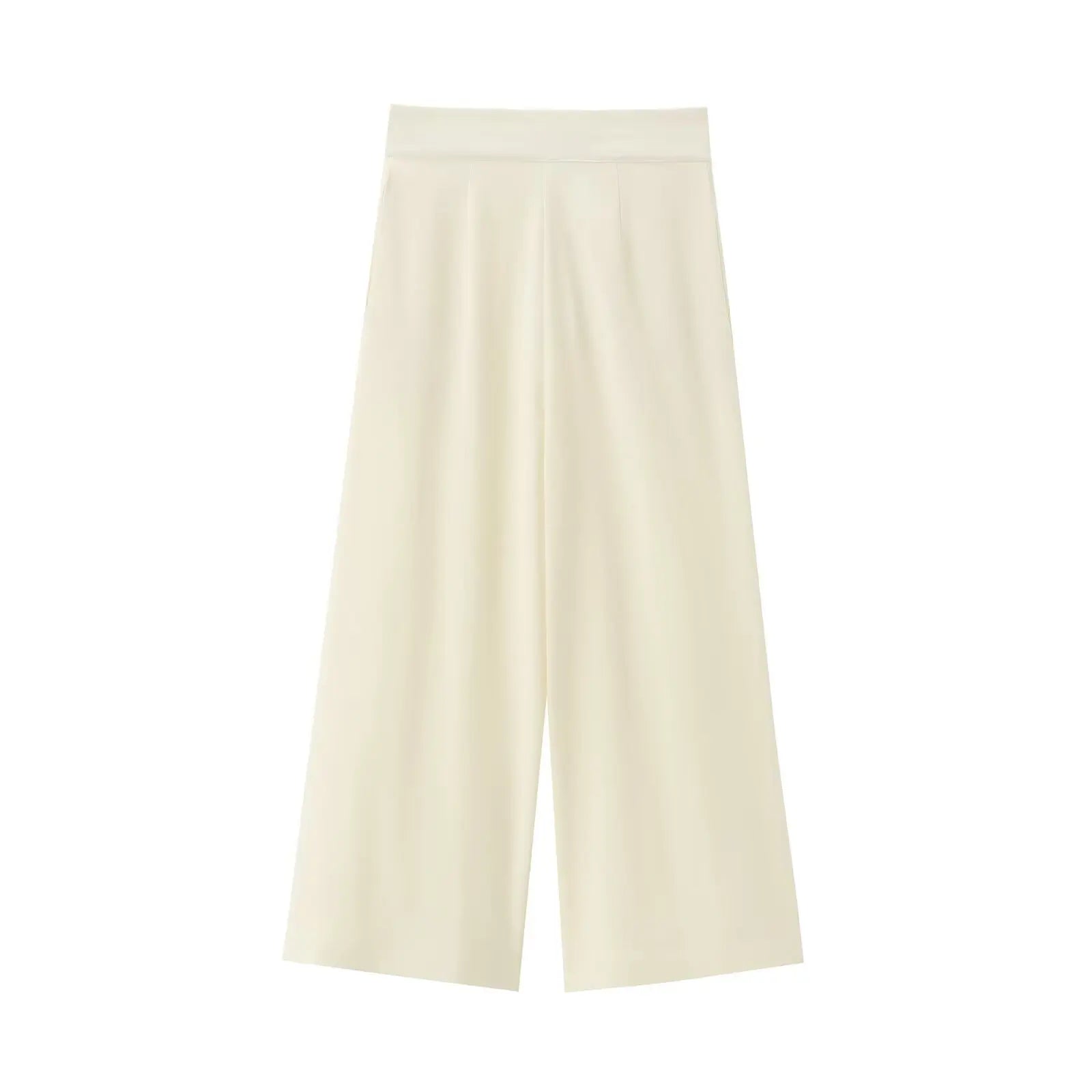 Women Sleeveless V-Neck Top With Belt Straight Pants Set | Top Trouser Suit | 2 Piece Set