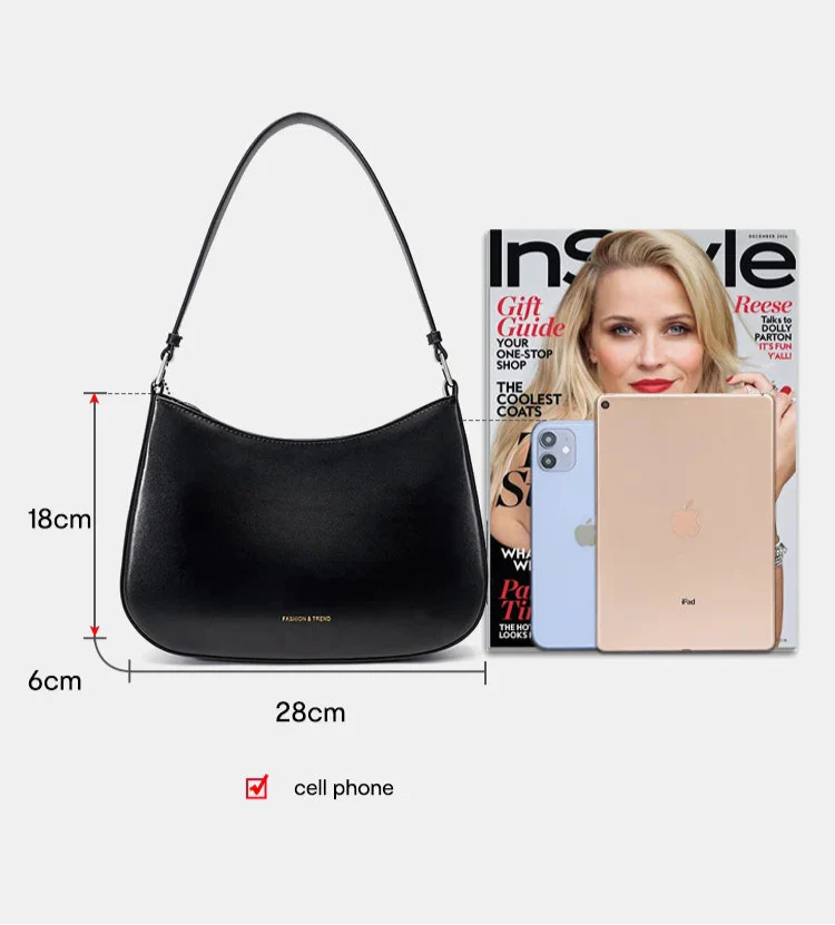 Women Leather Underarm Bag