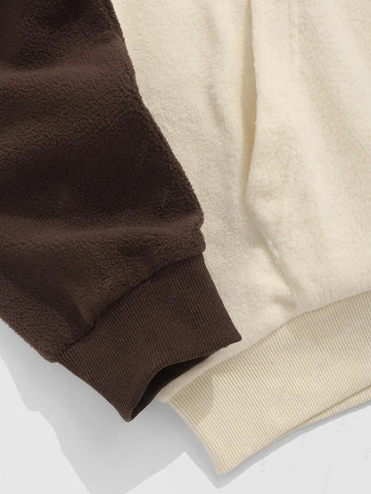 Men Fleece Embroidered Pullover | Hoodie