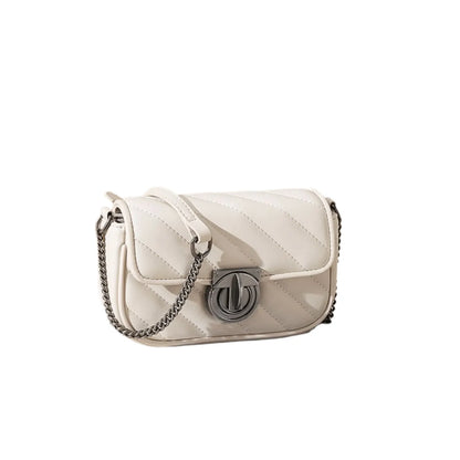 Women Leather Mini Quilted Crossbody Bag