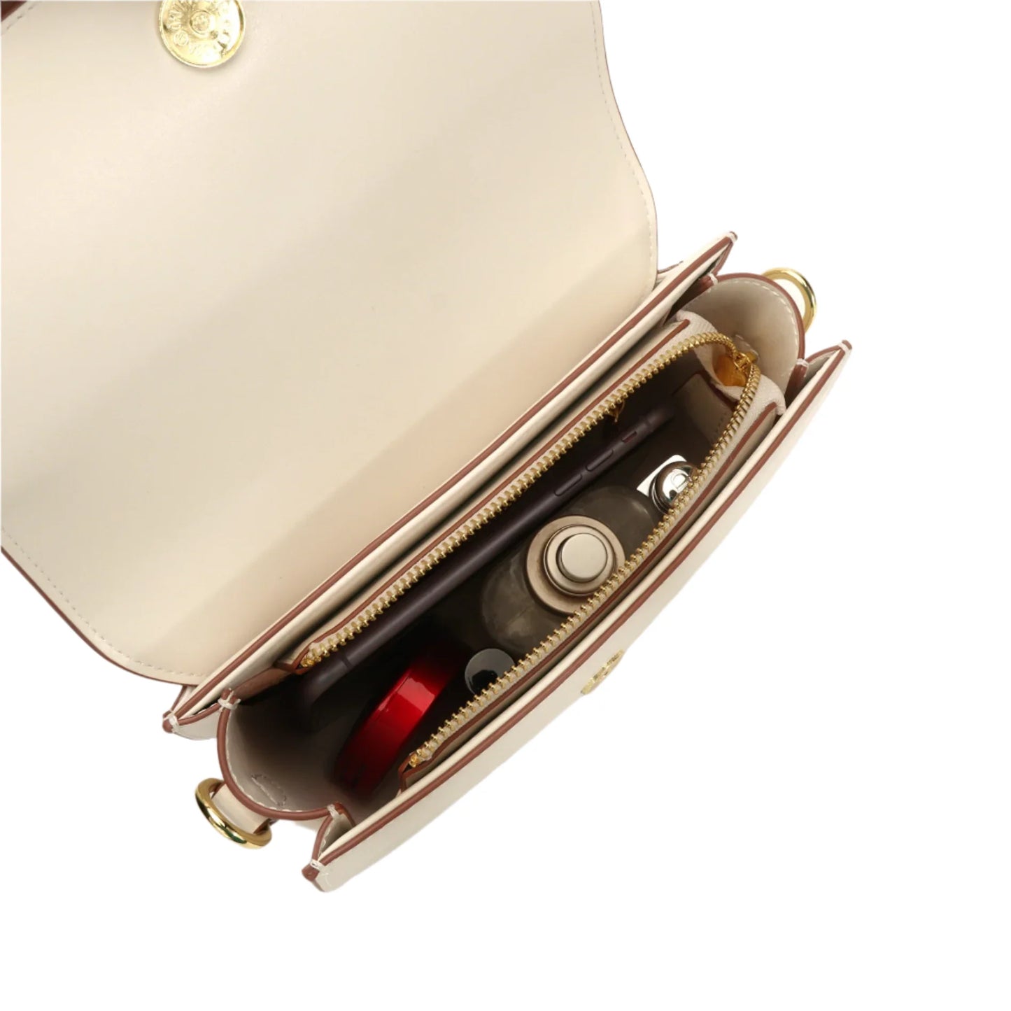 Women Small Shoulder Handbag | Leather Saddle Crossbody Bag