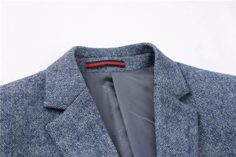 Men Classic Wool Slim Fit Blazer | Winter Smart Casual Business Jacket