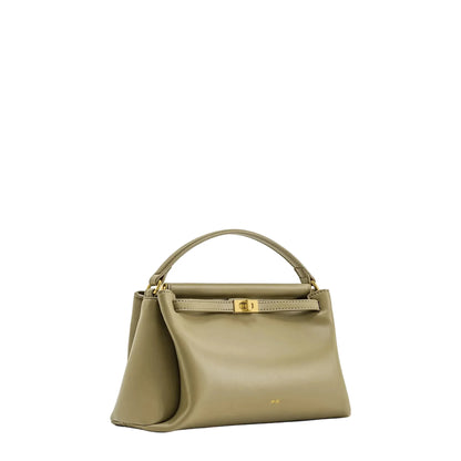 Women Leather Small Bag | Crossbody Purse | Top Handle Bag | Shoulder Satchel Bag | Square