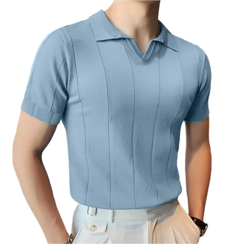 Men Lightweight Polo Shirt | Casual Lapel Short Sleeve Polo