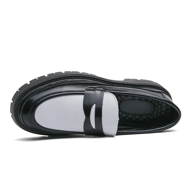 Men Handmade Leather Shoes | Men Platform Loafers | Moccasin