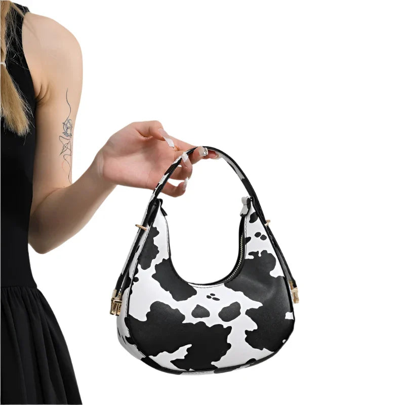 Women Leather Animal Print Underarm Bag | Shoulder Bag