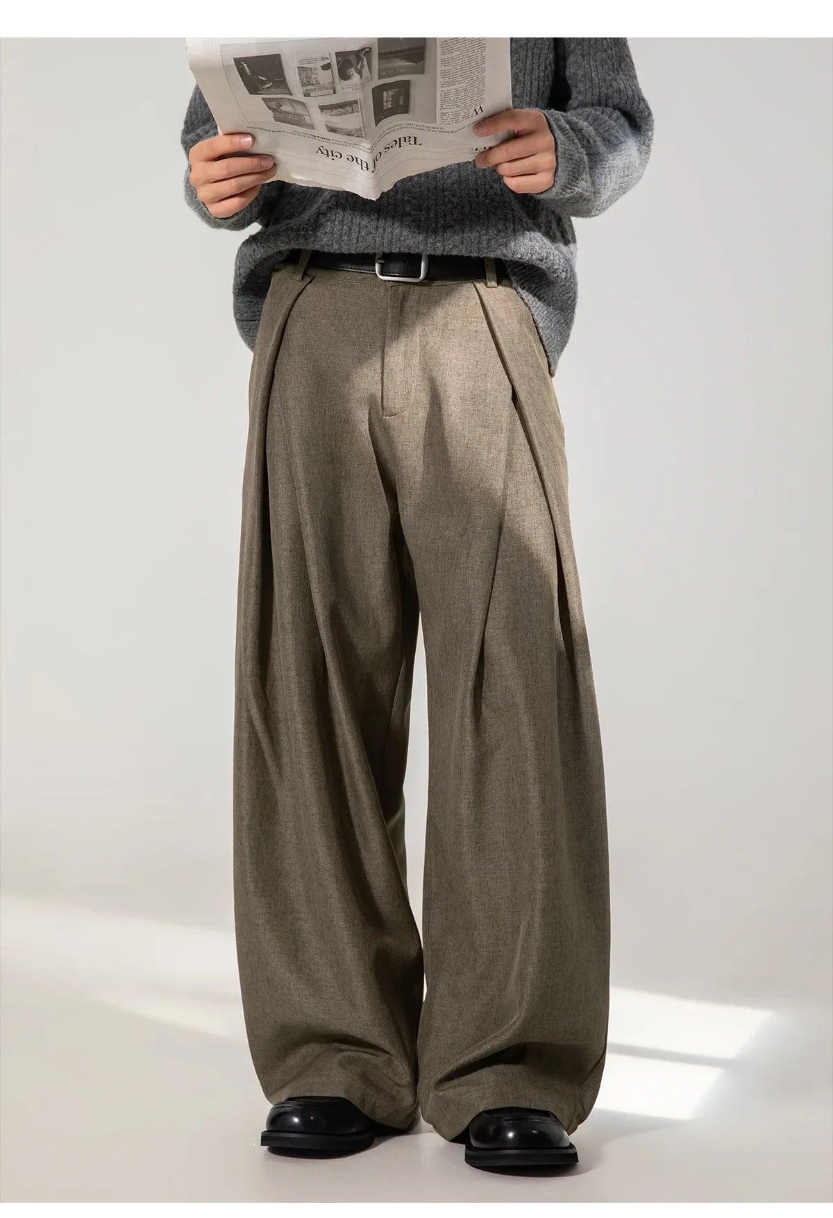 Men Dress Pants | Casual | Flare Trousers | Draped | Straight