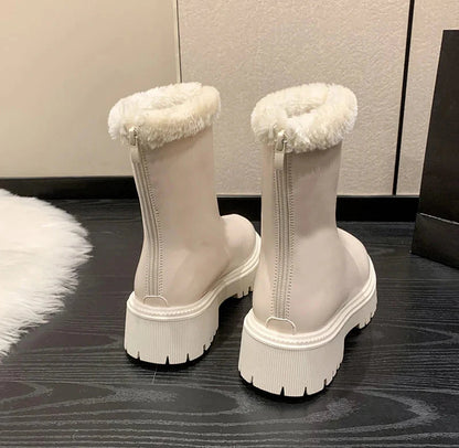 Women Winter Warm Plush Ankle Boots | Non Slip Boots