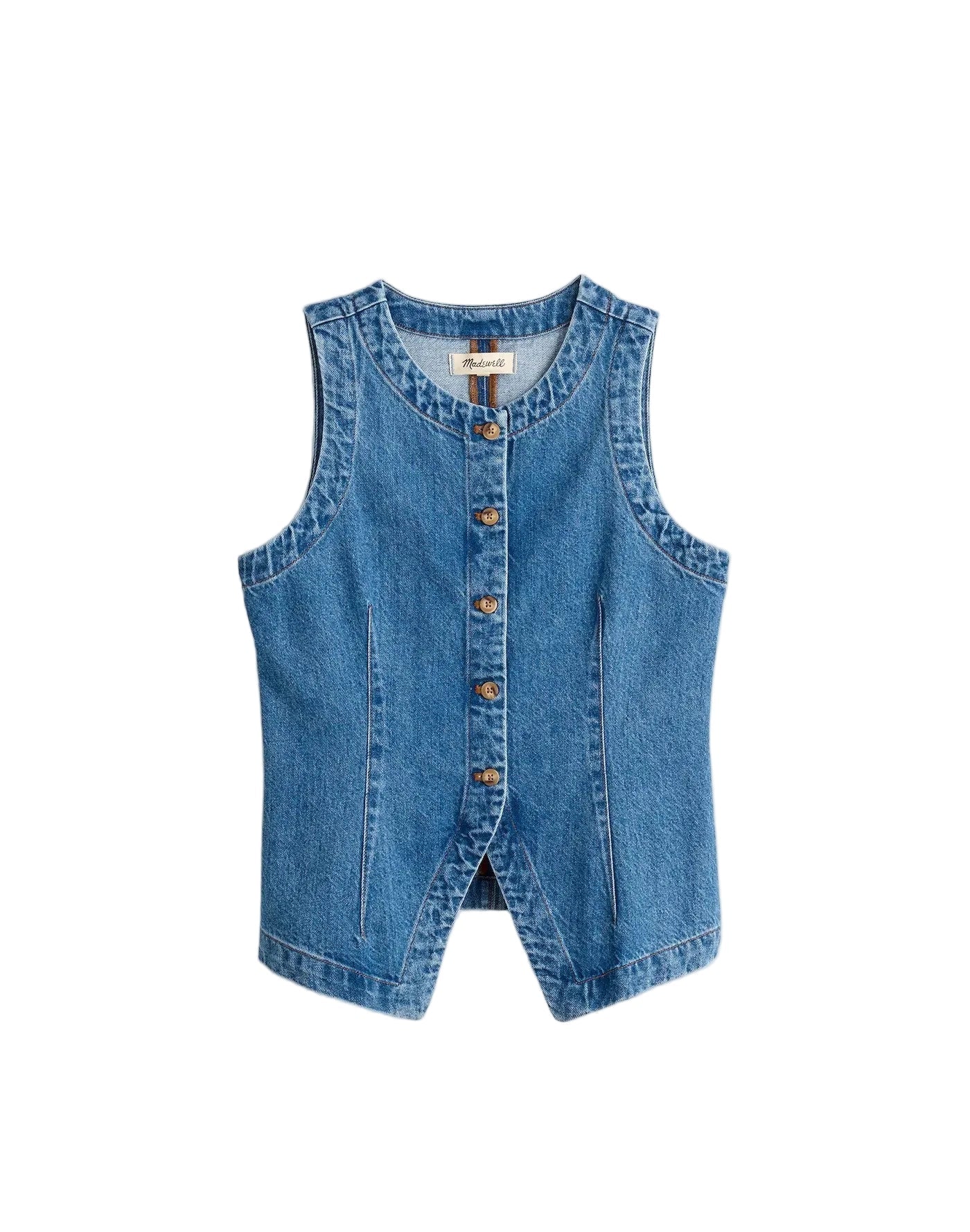 Women Summer Denim Button Down | Denim Vest | Sleeveless | Denim Top Blue