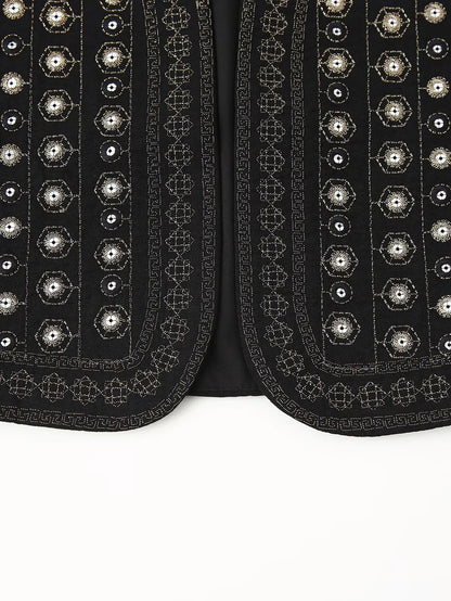 Celestia™ | Sequin Pattern Boho Vest