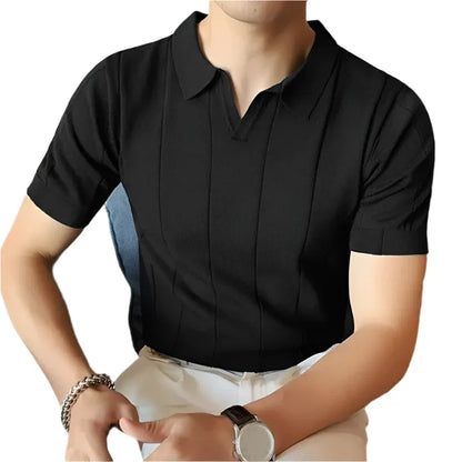 Men Lightweight Polo Shirt | Casual Lapel Short Sleeve Polo