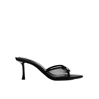 Women Mesh Heels | Mid Heels | Mule Heels | Bow Sandals