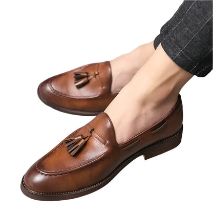 Men Leather Tassel Loafers | Moccasins