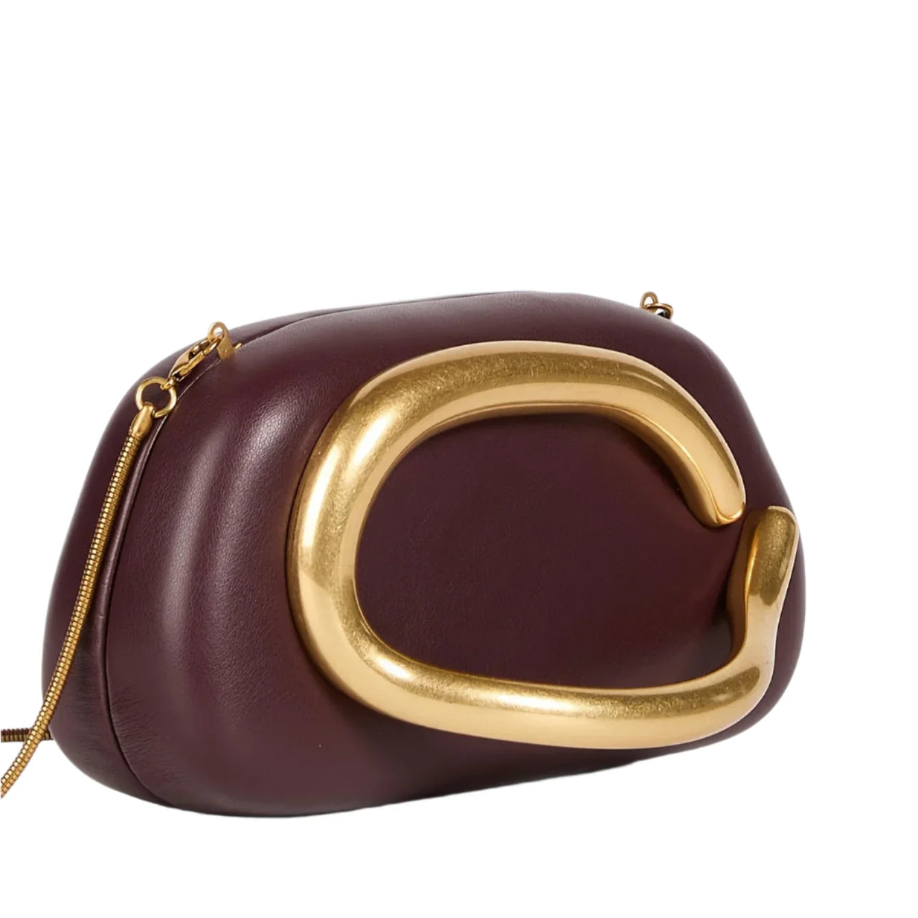 Women Gold Closure Box Clutch Bag | Party Clutch