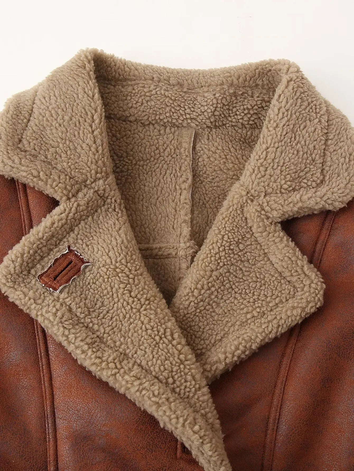 Women Brown Fur Jacket | Shearling Jacket