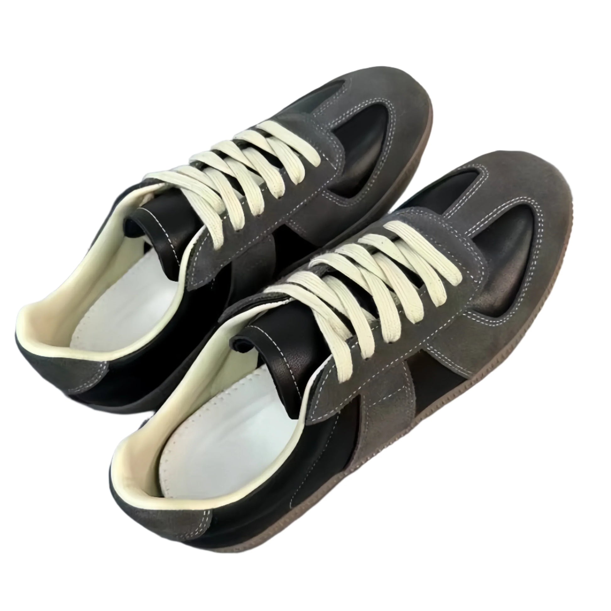 Men Leather German Army Trainers | Casual Walking Shoes | Jogging Sneakers | Tennis Trainers