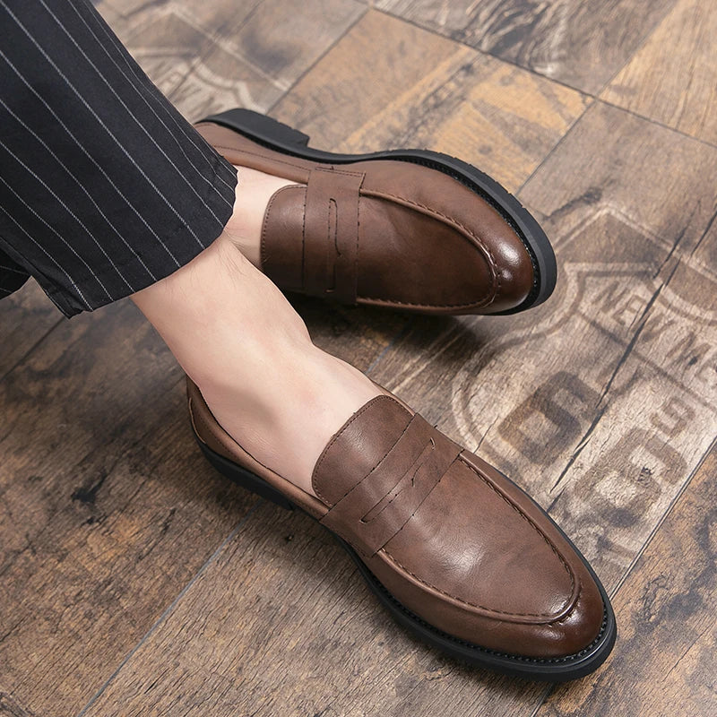 Men Business Leather Shoes | Dress Shoes | Wedding | Homecoming Shoes | Lightweight Shoes