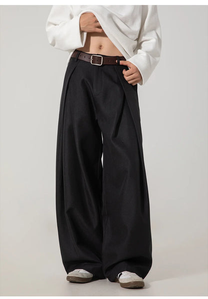 Men Dress Pants | Casual | Flare Trousers | Draped | Straight