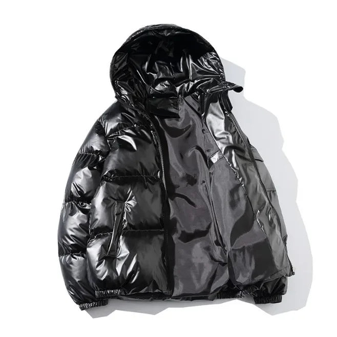 Unisex Metallic Warm Winter Jacket | Thick Waterproof Puffer Jacket | Windproof Jacket