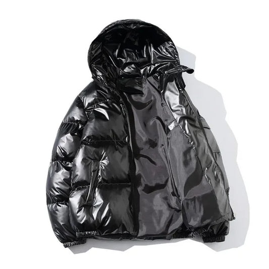 Unisex Metallic Warm Winter Jacket | Thick Waterproof Puffer Jacket | Windproof Jacket