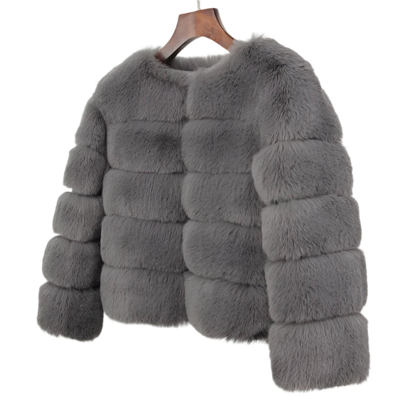 Women Retro Thick Fur Coat | Warm Winter Outerwear