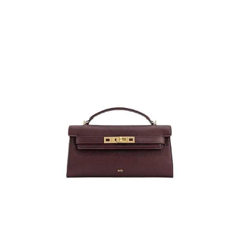 Women Leather Top Handle Bag | Crocodile Pattern Handbag | Crossbody Bag