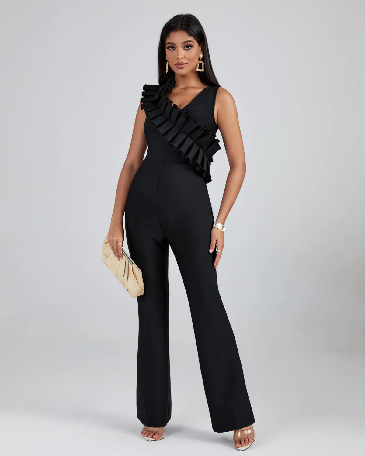 SEUL Ruffled Bandage Jumpsuit