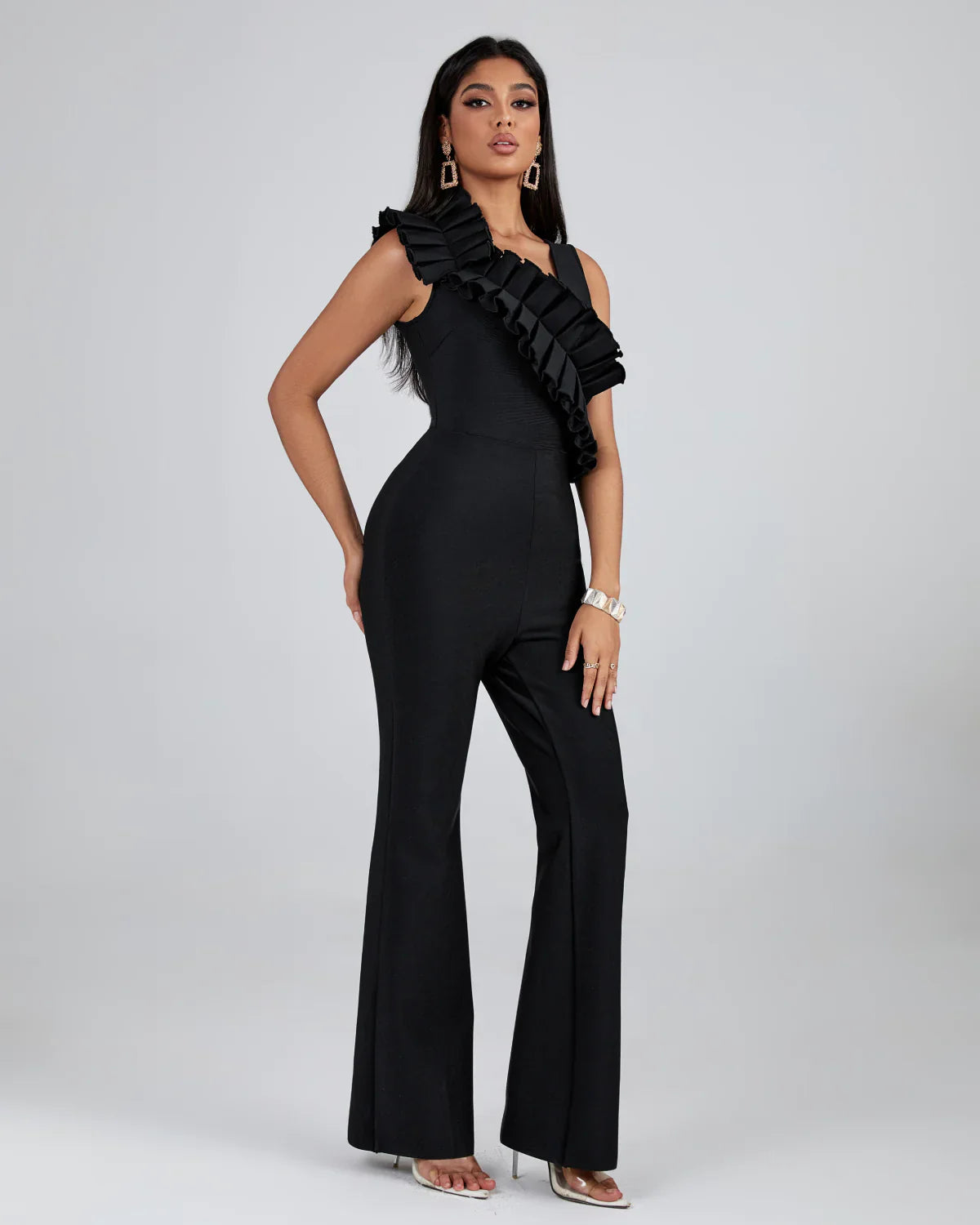 SEUL Ruffled Bandage Jumpsuit