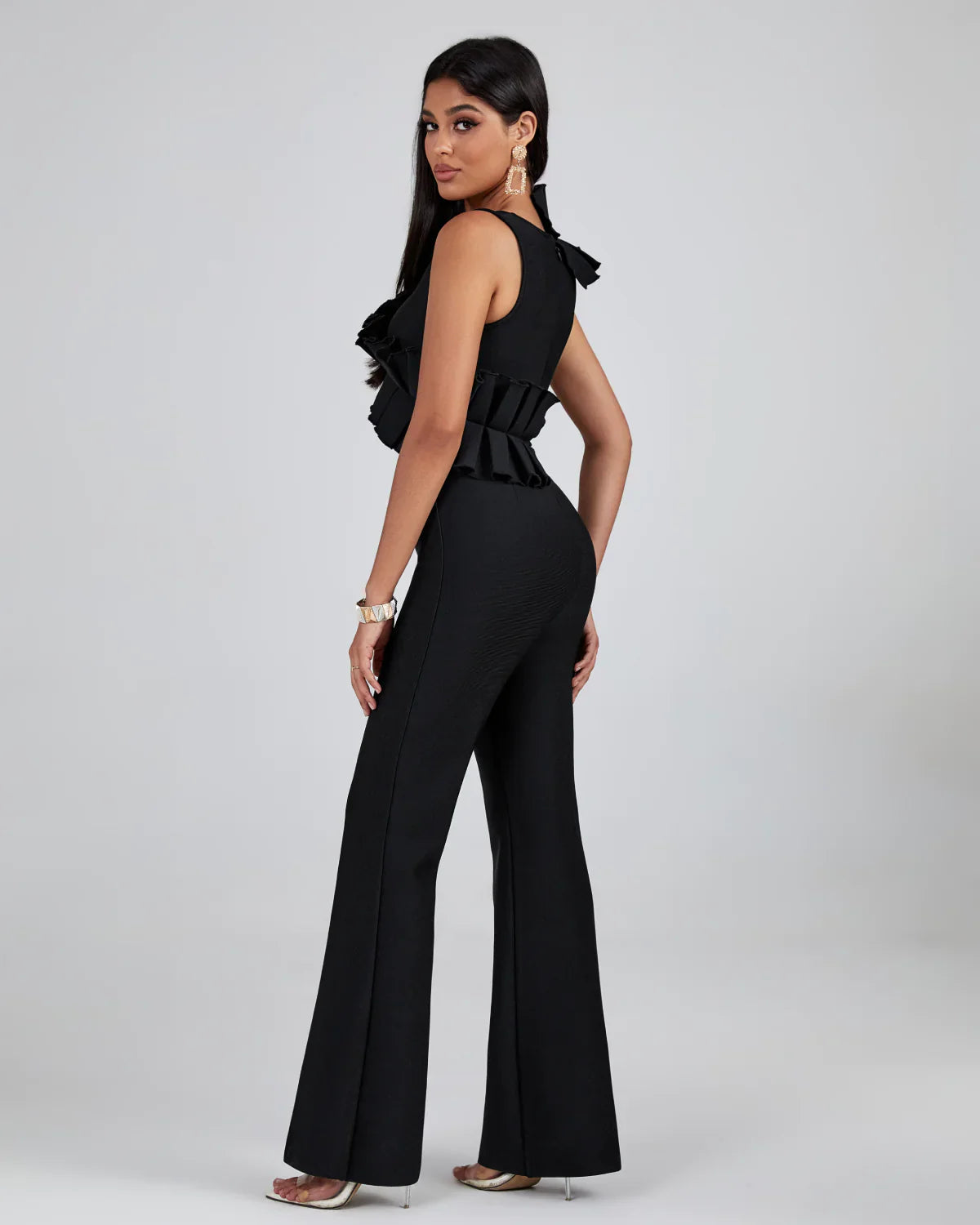 SEUL Ruffled Bandage Jumpsuit