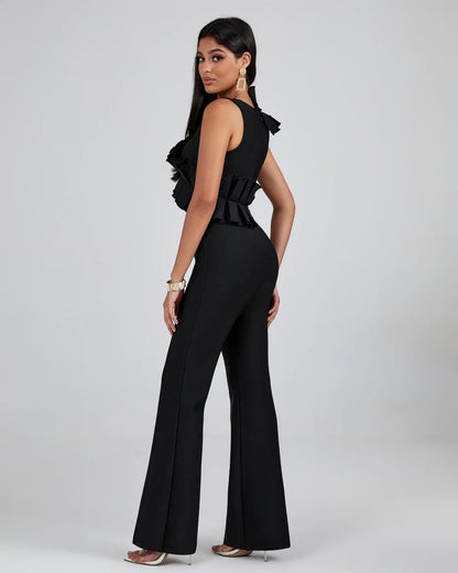 SEUL Ruffled Bandage Jumpsuit