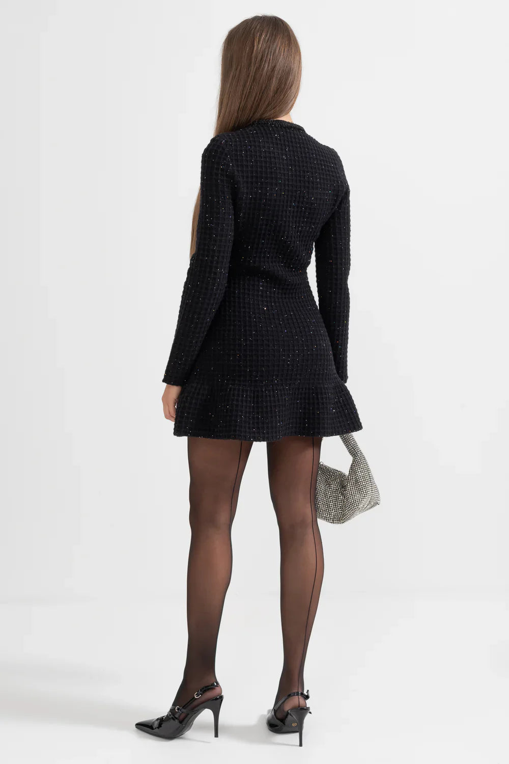 SHARIK Long Sleeve Knit Bodycon Dress