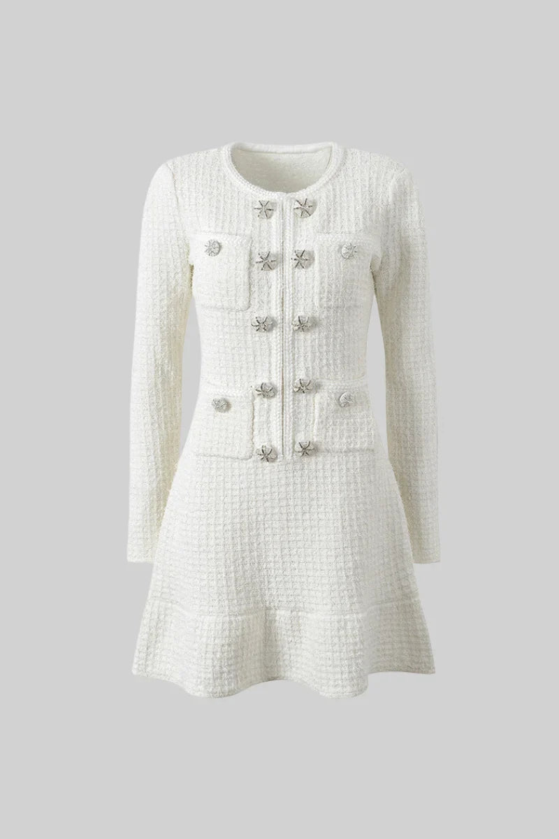 SHARIK Long Sleeve Knit Bodycon Dress