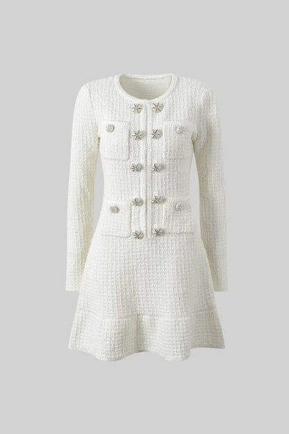 SHARIK Long Sleeve Knit Bodycon Dress