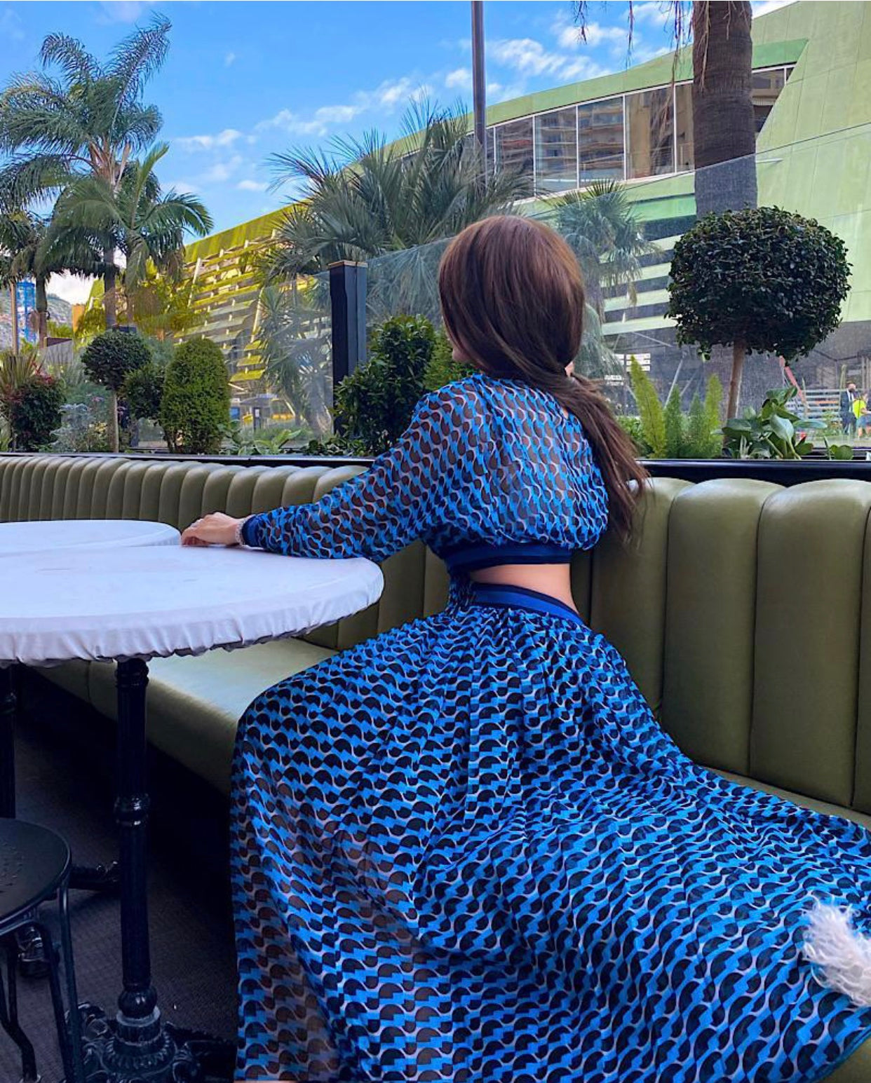 SORANO Long Sleeve Bodycon Dress