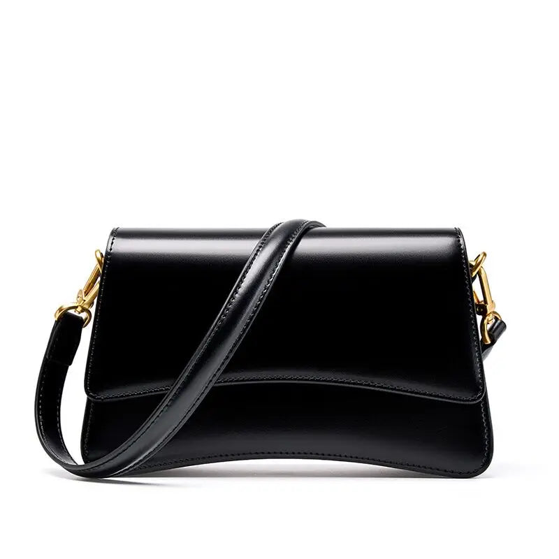 Women Underarm Leather Bag | Shoulder Bag Black