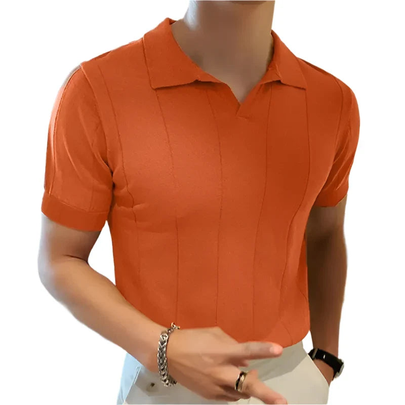 Men Lightweight Polo Shirt | Casual Lapel Short Sleeve Polo