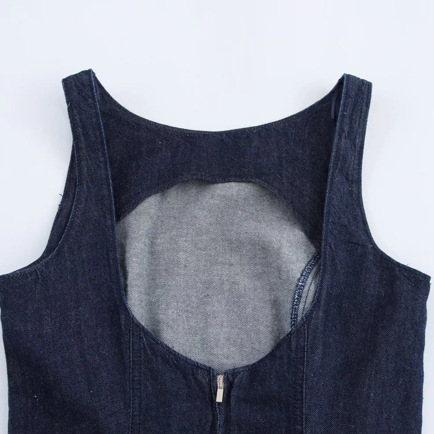 Women Denim Dress | Backless Mini Dress | Evening Dress